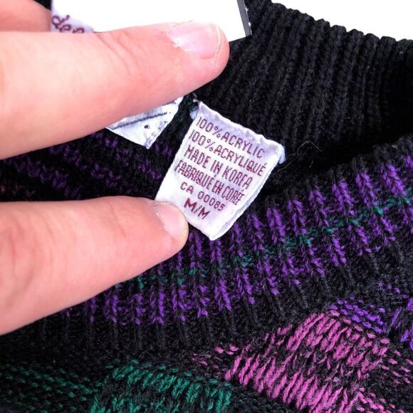 Rare Coogi Style Knit Oscar Dela Renta Sweater Medium - Picture 10 of 10